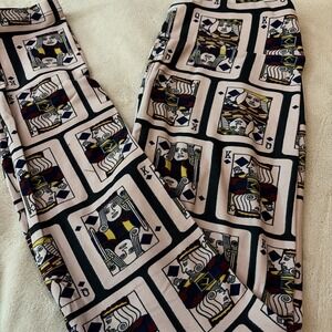 LulaRoe Leggings OS Playing Card Theme Queen King